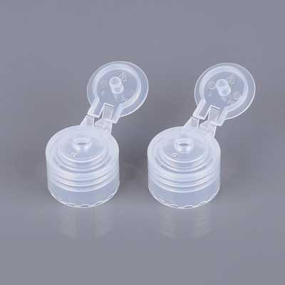 Şişeler için Şeffaf Flip Top Caps 20mm 24mm PP Losyon Şişe Kapakları