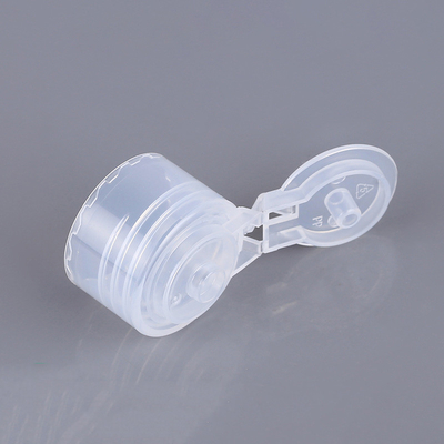 Şişeler için Şeffaf Flip Top Caps 20mm 24mm PP Losyon Şişe Kapakları