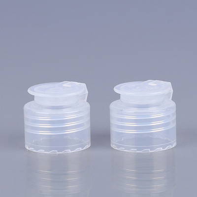Şişeler için Şeffaf Flip Top Caps 20mm 24mm PP Losyon Şişe Kapakları