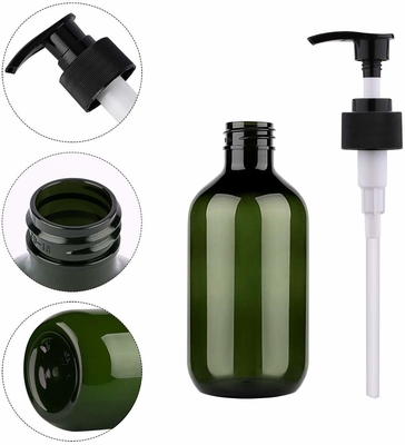 500ml Plastik Losyon Şişesi Amber Plastik Şampuan Şişeleri, Pompalı