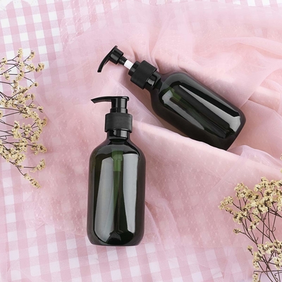 500ml Plastik Losyon Şişesi Amber Plastik Şampuan Şişeleri, Pompalı