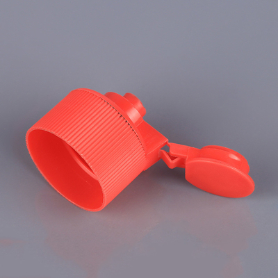 Şişeler için 24mm 28mm Plastik Flip Top Caps Kırmızı Siyah