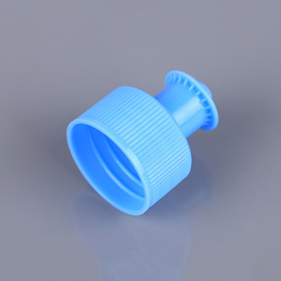PET Kozmetik Şişe Kapakları Mavi 28mm İtmeli Çekme Kapağı Sızıntı Yok