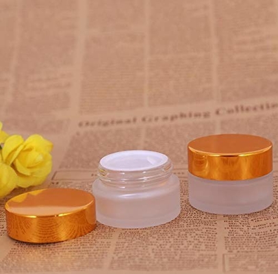 Alüminyum Kapaklı 30ml Losyon Buzlu Cam Kavanoz Sızıntı Yok