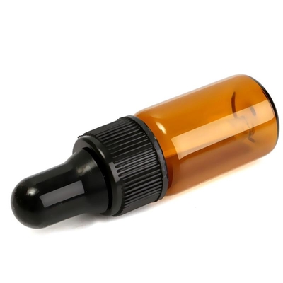 5ml Esansiyel Yağ Şişeleri Kahverengi Küçük Cam Damlalıklı Şişeler