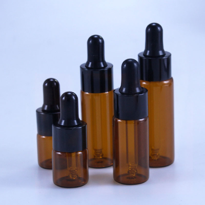 Esansiyel Yağ İçin Kozmetik 10ml 15ml 20ml Kahverengi Cam Damlalıklı Şişe