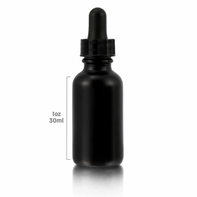 Damlalıklı Dökülmeyen Kozmetik 30ml Göz Siyah Cam Şişe