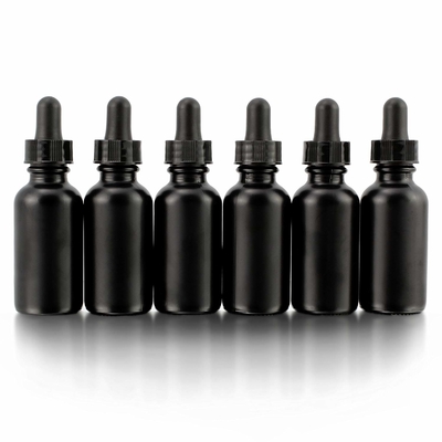 Damlalıklı Dökülmeyen Kozmetik 30ml Göz Siyah Cam Şişe