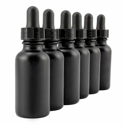 Damlalıklı Dökülmeyen Kozmetik 30ml Göz Siyah Cam Şişe
