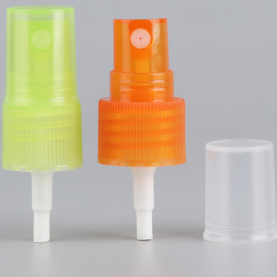 PET Şişe için Yeşil Turuncu Plastik 24mm Mist Püskürtme Pompası