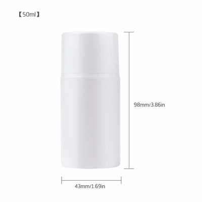 Serigrafi ile Losyon PP Havasız Pompa Şişe 50ml
