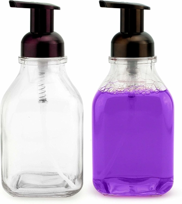 LinDeer Siyah PET 500ml Losyon Pompa Şişeleri Şeffaf