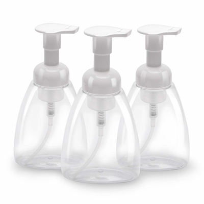 Pompa 28mm ile Şeffaf 500ml Boş Plastik Losyon Şişeleri