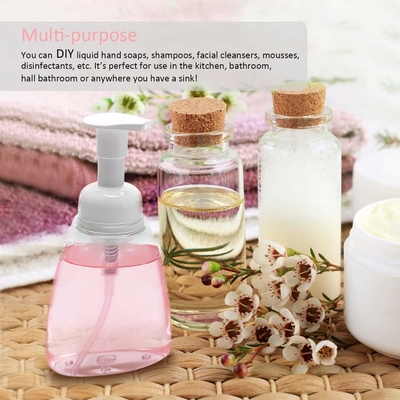 Pompa 28mm ile Şeffaf 500ml Boş Plastik Losyon Şişeleri