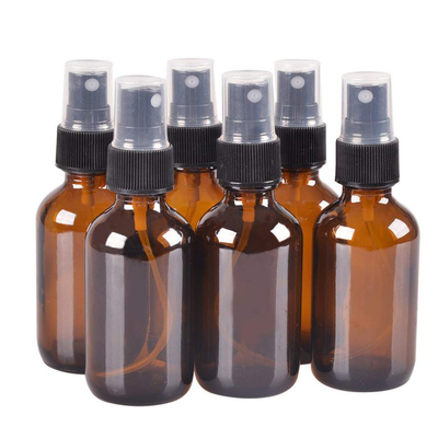 Sıvı İçin 24MM Pompalı 50ml Kahverengi Kozmetik Sprey Şişe Kavanozları