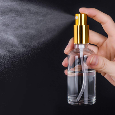 Eloksallı Alüminyum İnce Mist Sprey Şişesi 50ml Cam Pompa Dispenseri