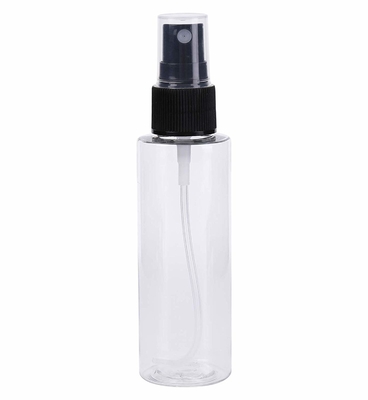 24mm Pompalı Şeffaf PET Plastik 100ml Kozmetik Kavanozlar